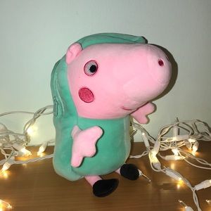 Teal/Blue Peppa Pig Plush Pouch